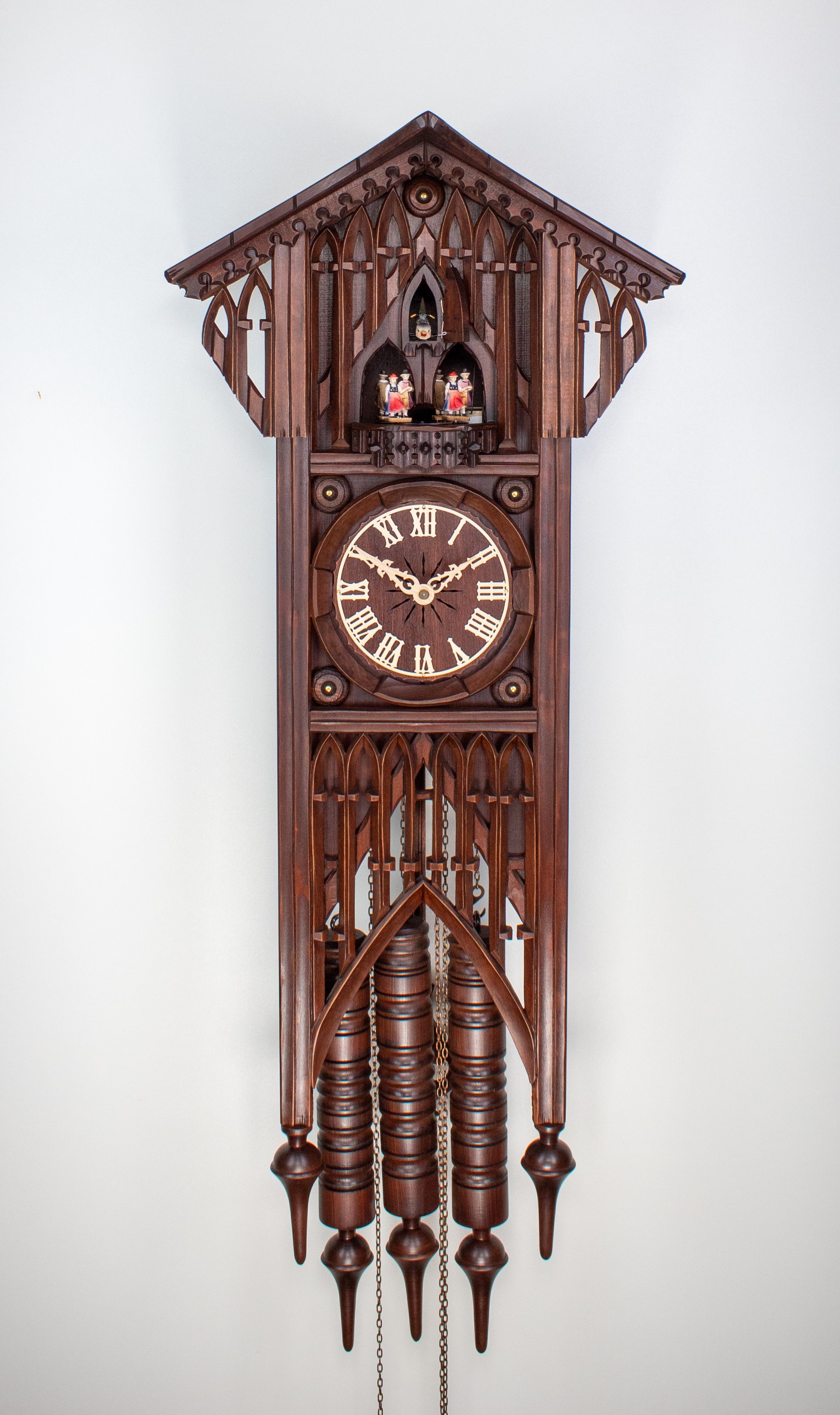 8 Days Music Dancer Cuckoo Clock Gothic Style 8100MTmah